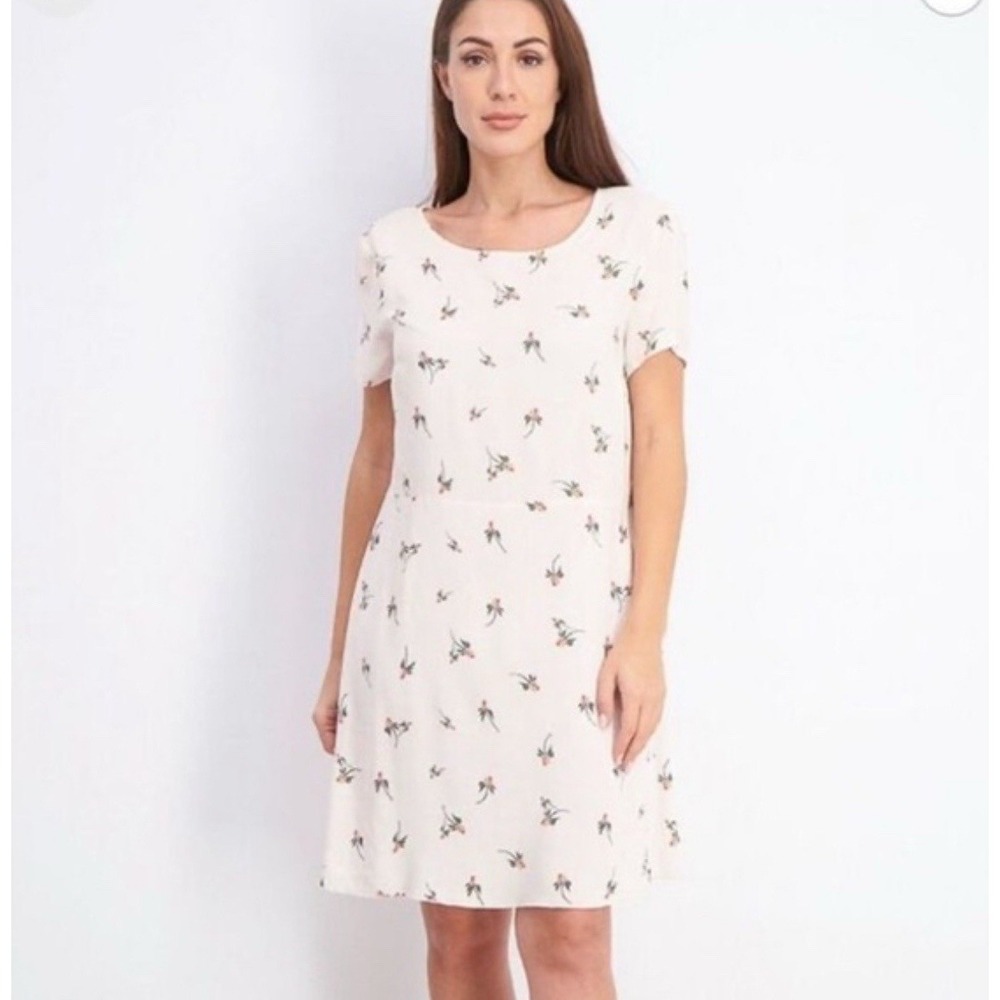 Free People  Women's Pink Floral Print Sheer Dress Rayon Size 6‎ $128